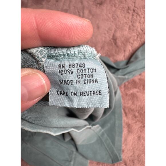 The Territory Ahead Men’s Small Long Sleeve Shirt Green Acid Wash 100% Cotton - Picture 6 of 6